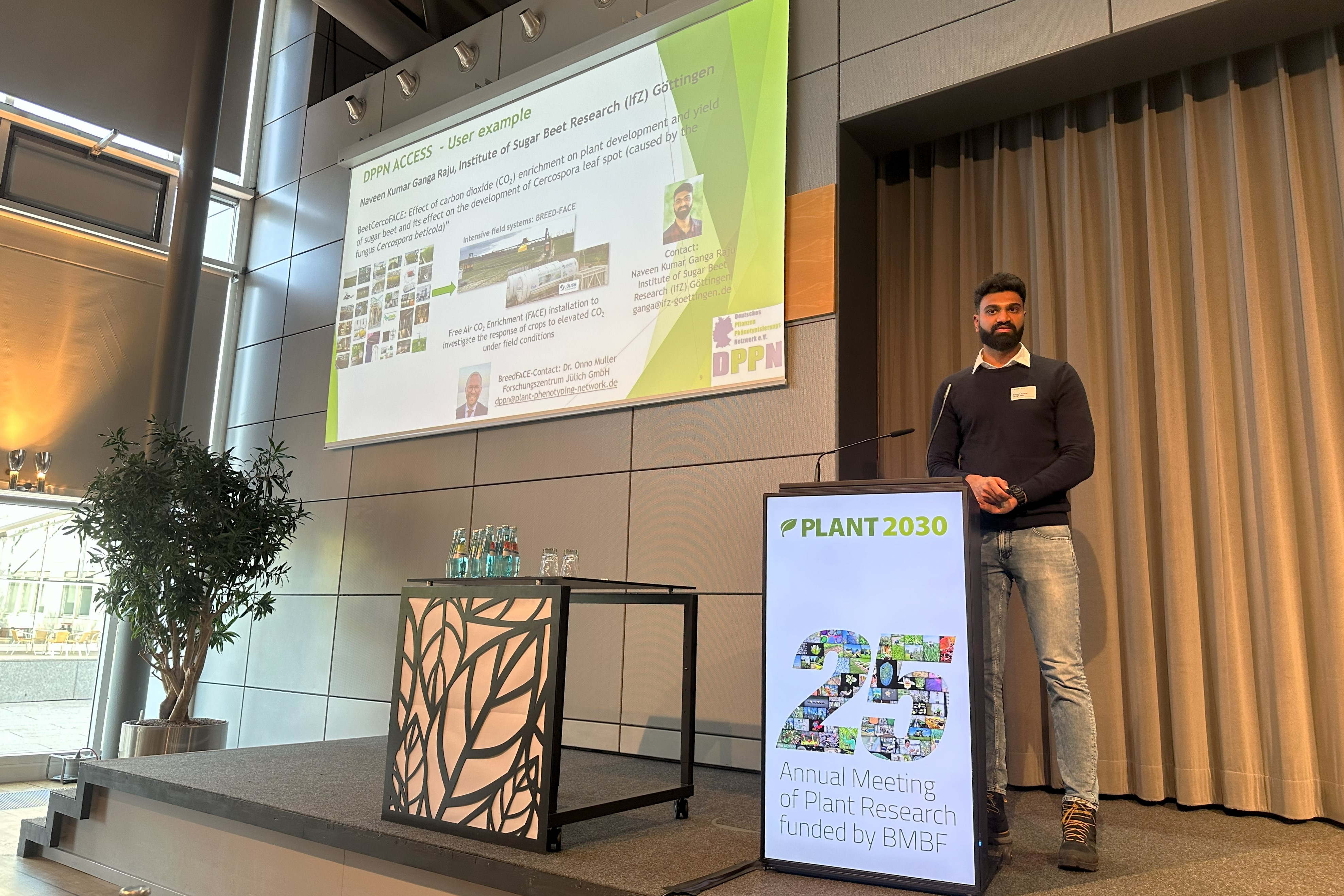 Naveen Kumar Ganga Raju from the Institute of Sugar Beet Research, Göttingen gave a presentation on his access project “BeetCercoFACE”. 
